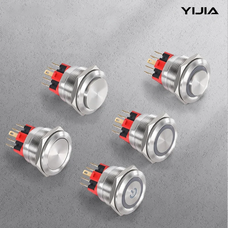 16 mm 2 fără întrerupător cu buton